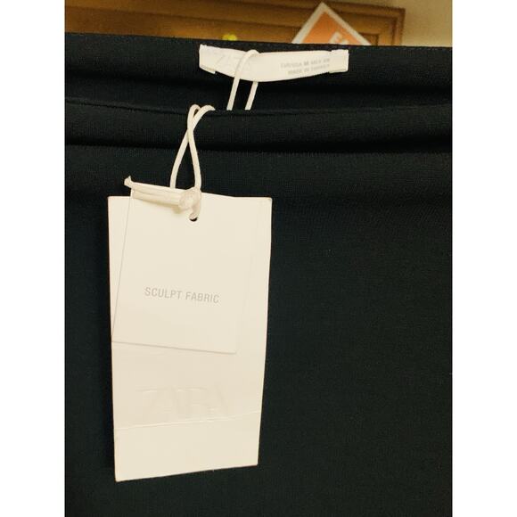 Zara Black Sculpt Fabric Strapless Bodysuit Women's Size Medium NWT - Picture 5 of 7